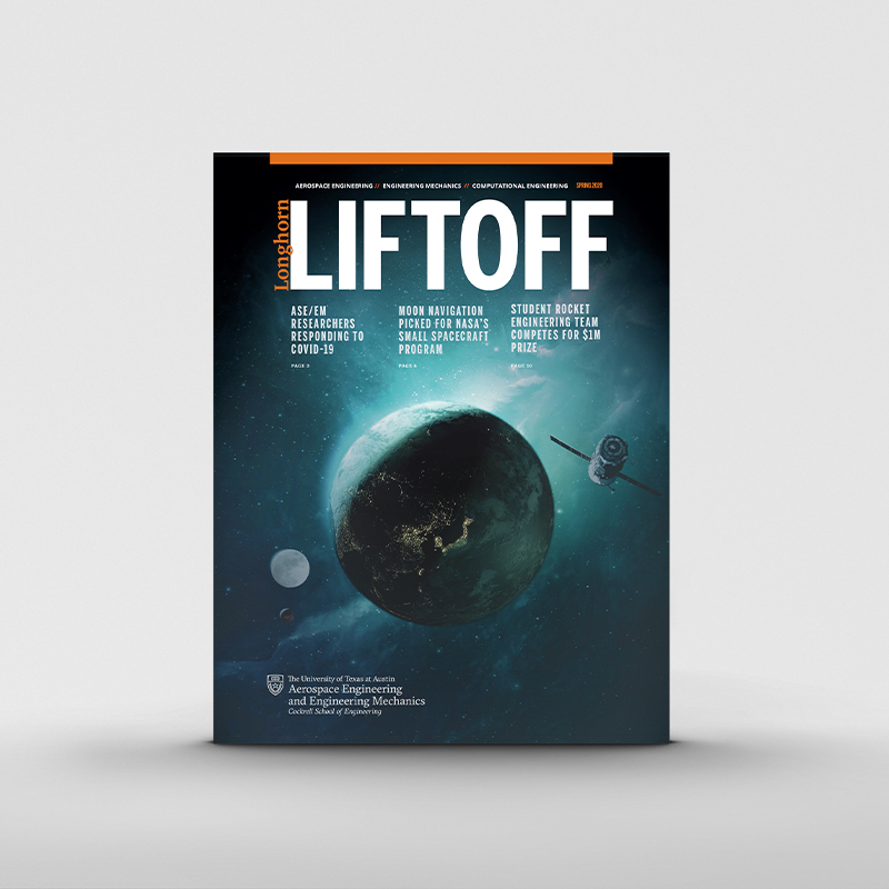 Aerospace Engineering and Engineering Mechanics Liftoff magazine cover