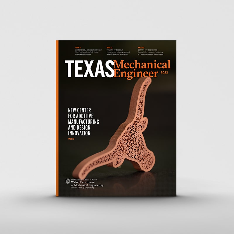 Mechanical Engineering Texas Mechanical Engineer magazine cover