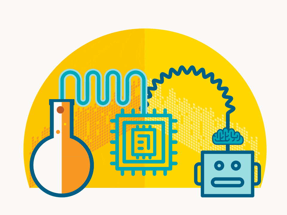 Illustration Robot Thinking