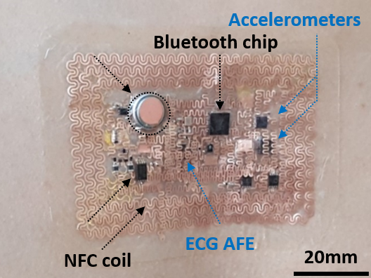 Breakdown of chest e-tattoo components