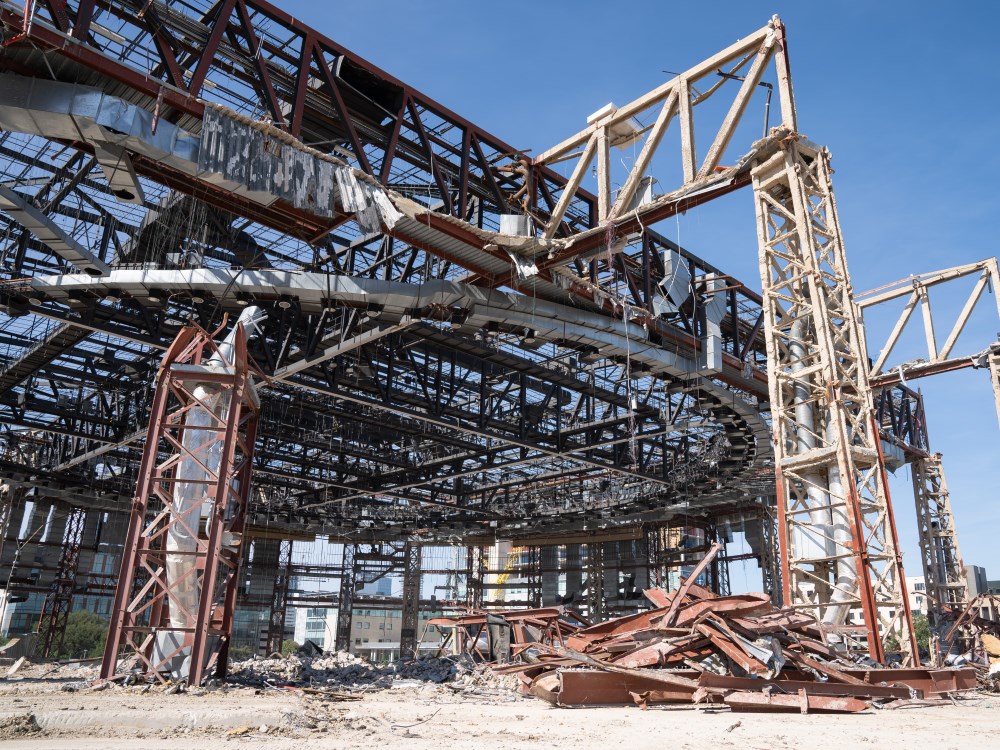 Frank Erwin Center at The University of Texas at Austin being demolished