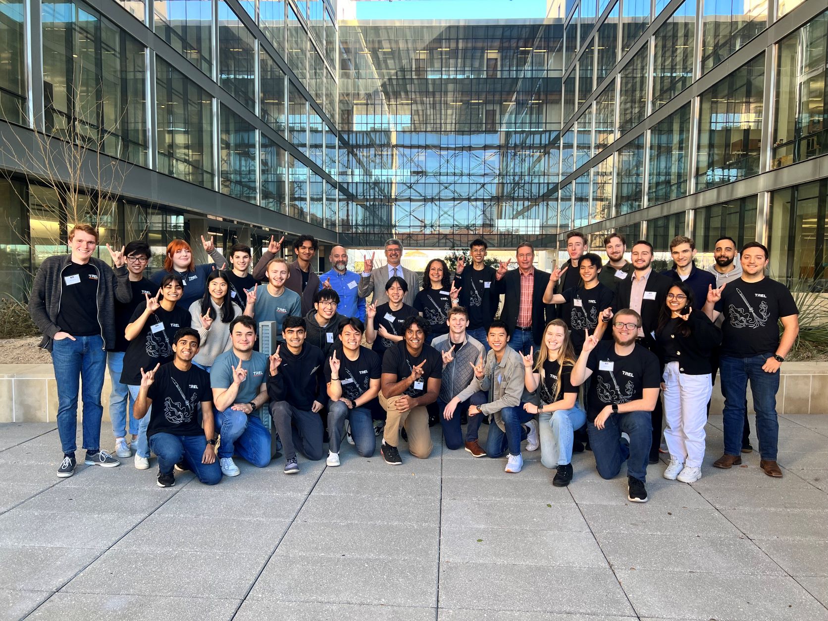 Group of Texas engineering students from Texas Rocket Engineering Lab