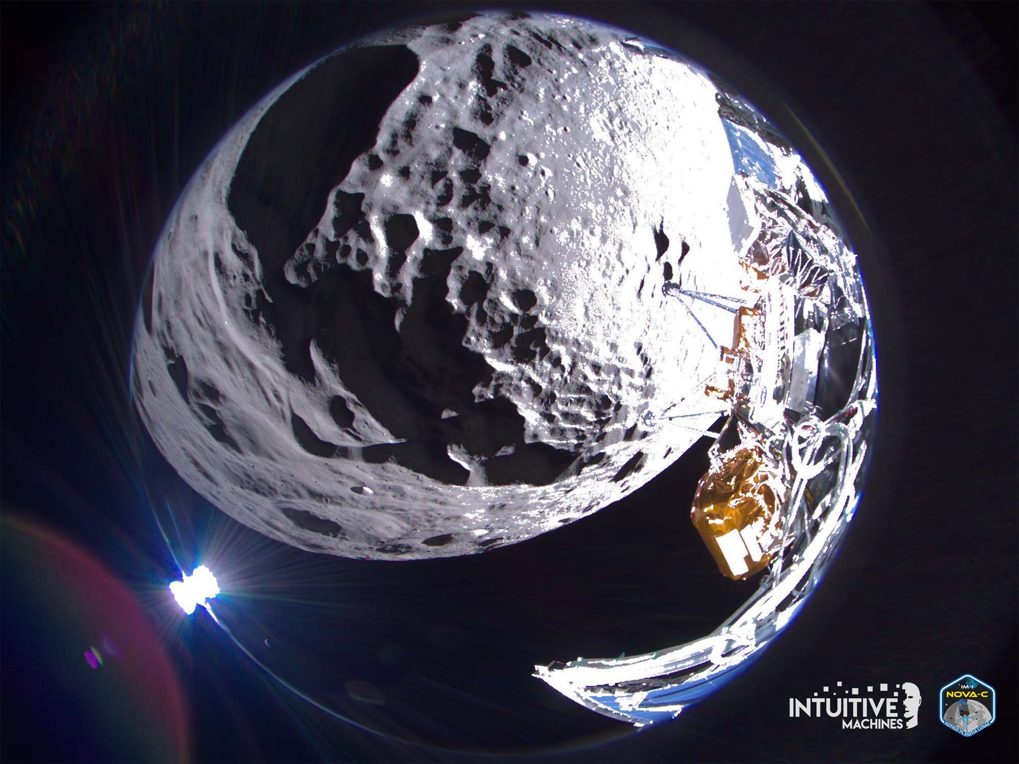 space shuttle orbiting the moon in space