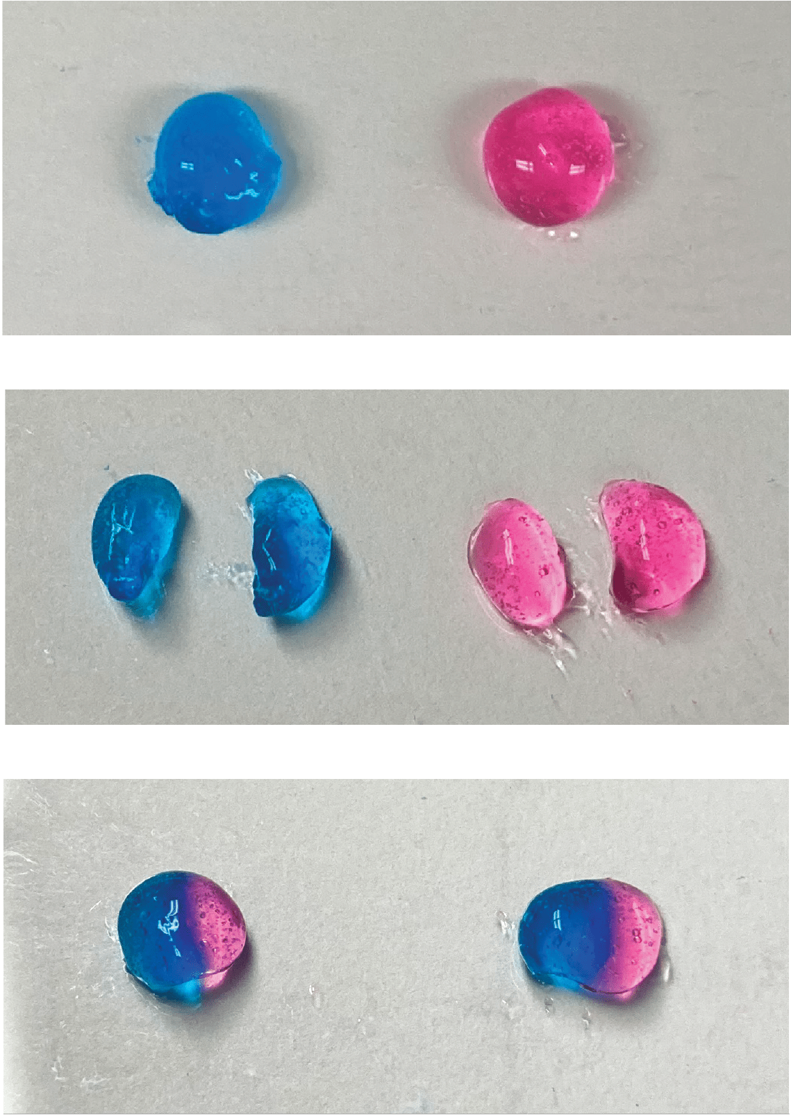 Adrianne Rosales self-healing gel prototypes