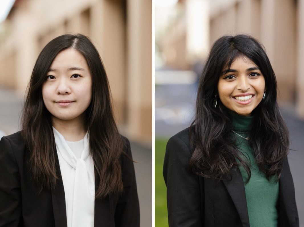 Texas Engineering students Hannah Lee and Aditi Merchant